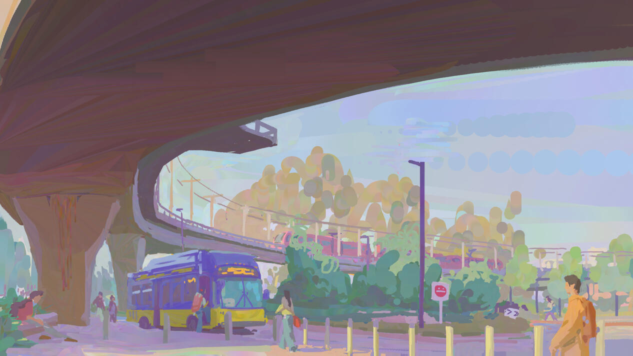 The Trolley &amp; The Bus