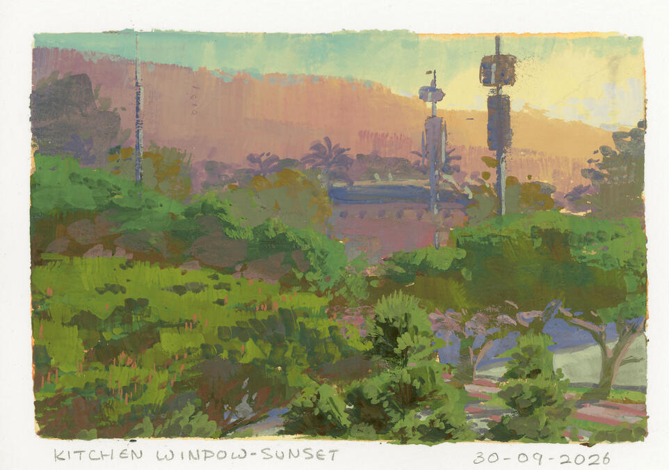 Kitchen Window - Sunset